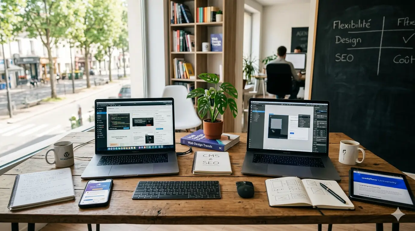 Webflow vs WordPress : lequel choisir pour votre site web ?